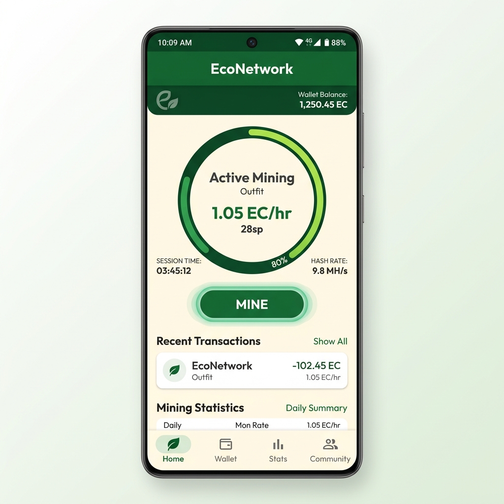 ECO NETWORK Home Screenshot